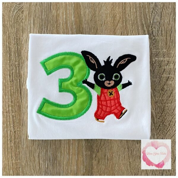 Embroidered bunny design
