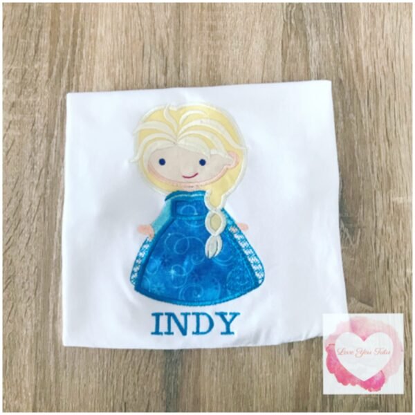 Embroidered princess design