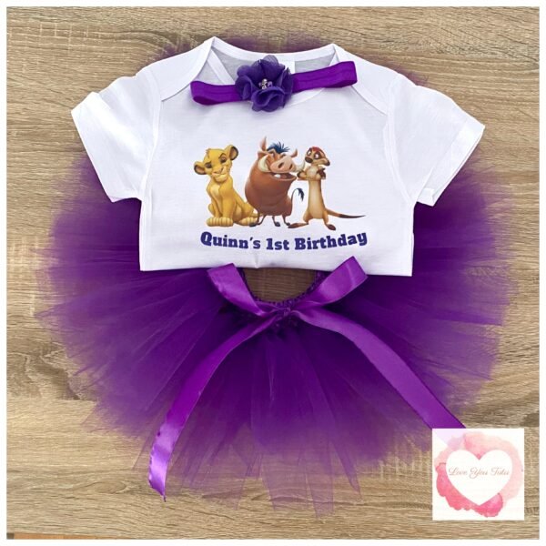 Lion personalised tutu set
