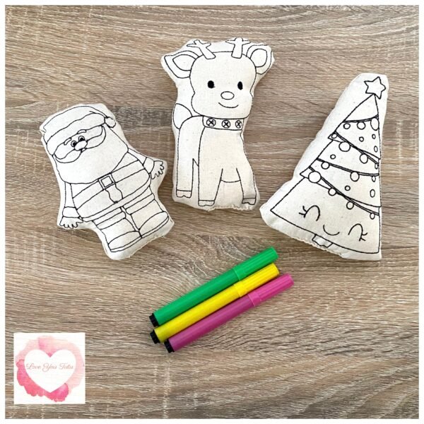 Colour it Christmas stuffies - Image 7