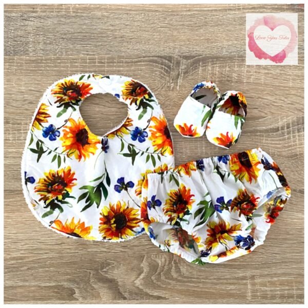 Sunflower baby gift set size 000 -ready to ship