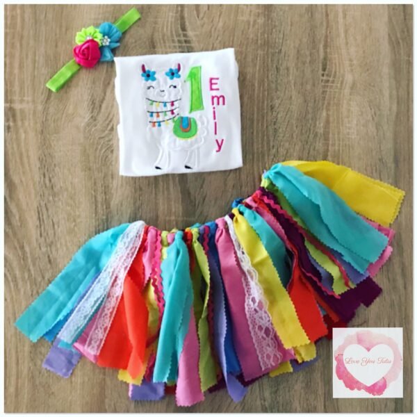 Lama shabby tutu set