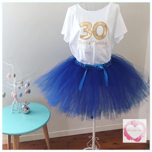 Royal blue short Tutu skirt - Image 2
