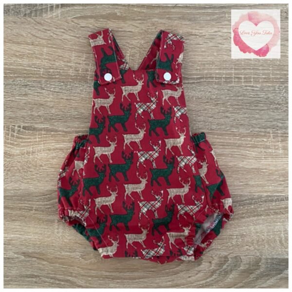 Deer romper size 0-3 mths -ready to ship