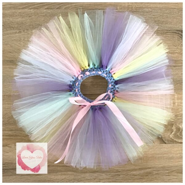 Pastel short tutu 1-5 years -ready to ship