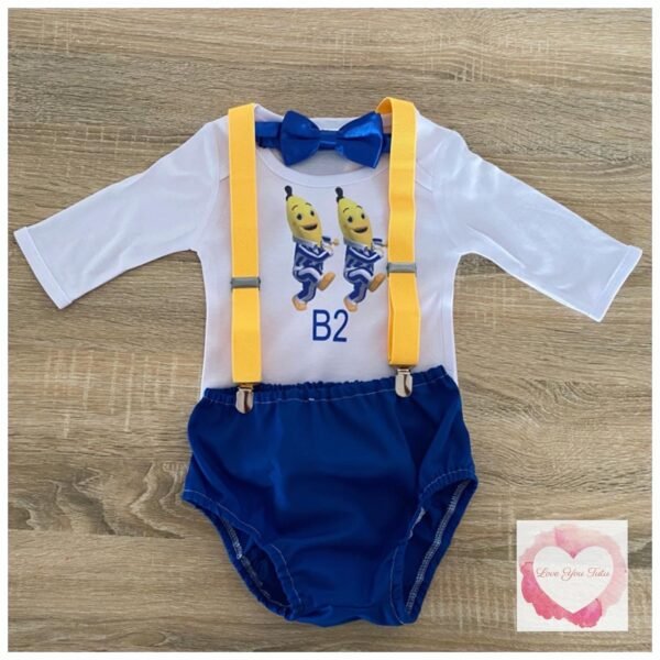 Banana man printed 3 piece set