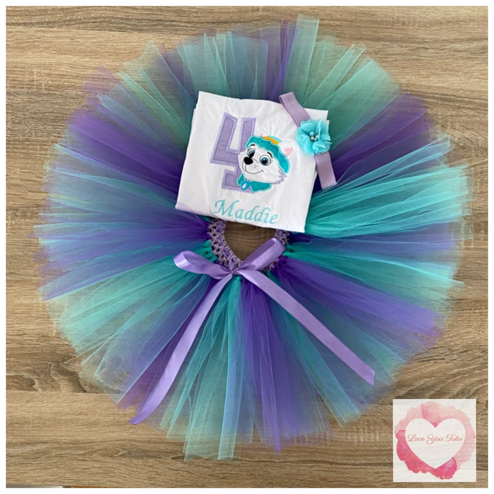 Embroidered Everest tutu set