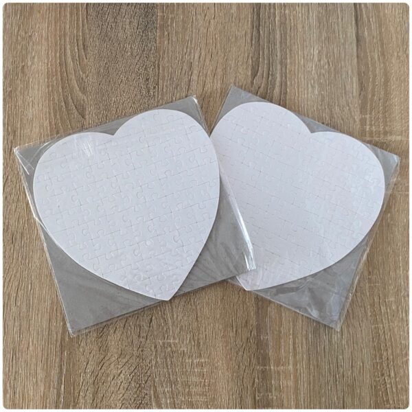 Sublimation heart puzzles