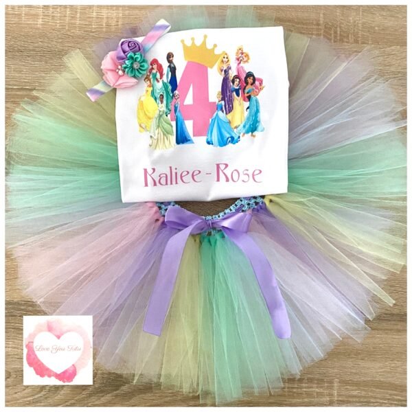 Princess printed tutu set - Image 2