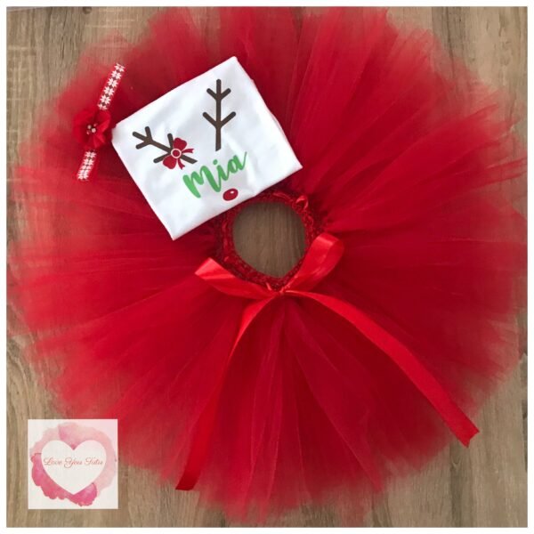 Personalised Reindeer tutu set