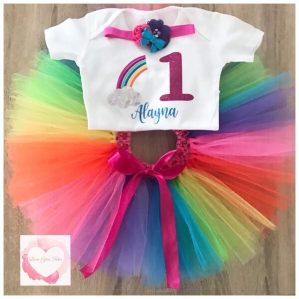 Rainbow tutu set