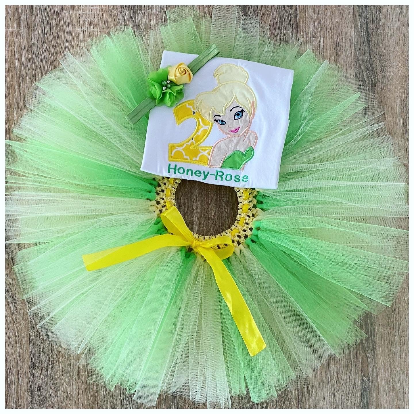 Embroidered fairy tutu set