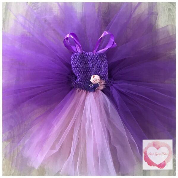 Purple and dusty pink Tutu dress