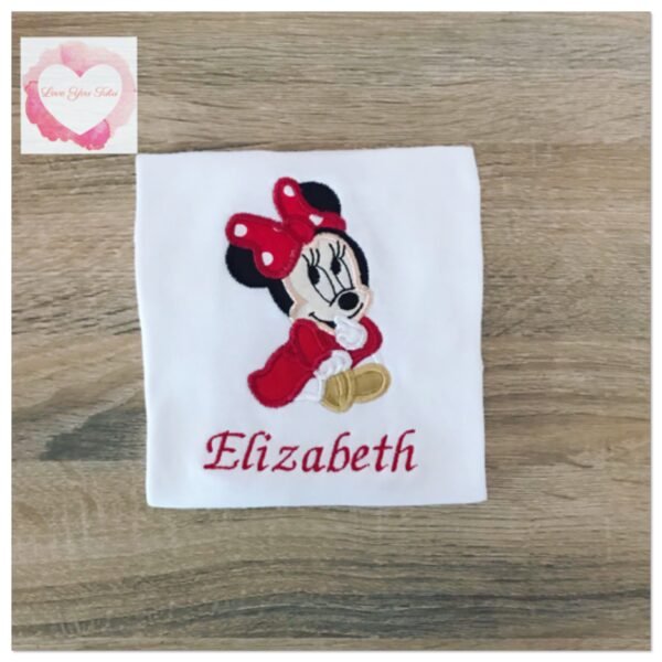 Embroidered Mouse-girl (red) design