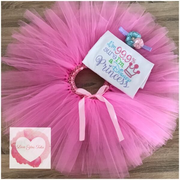 Embroidered Princess tutu set