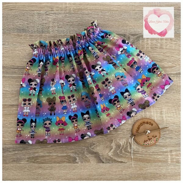 LOL doll paperbag skirt- size 5-6  -ready to ship