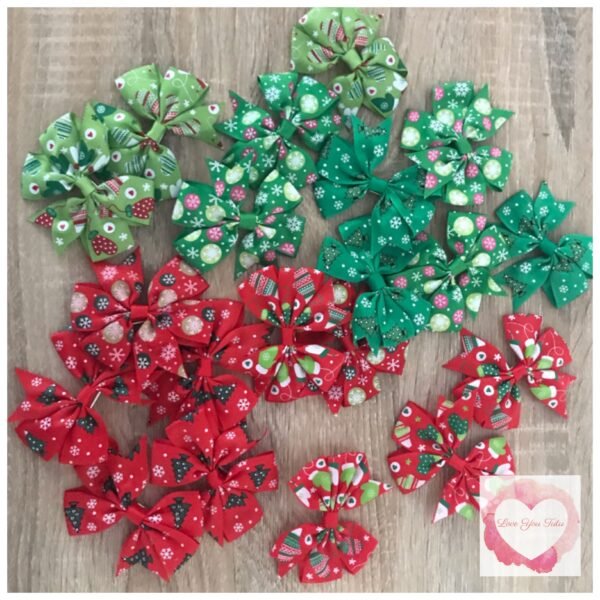 Christmas bows set of 2