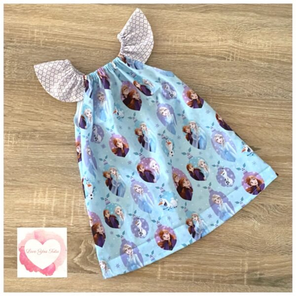 Frozen Christmas flutter sleeve dress size 0- ready to ship