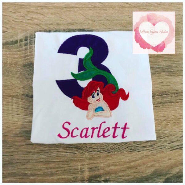 Embroidered  mermaid design