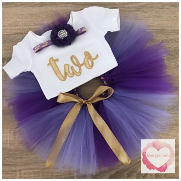 Embroidered Two tutu set
