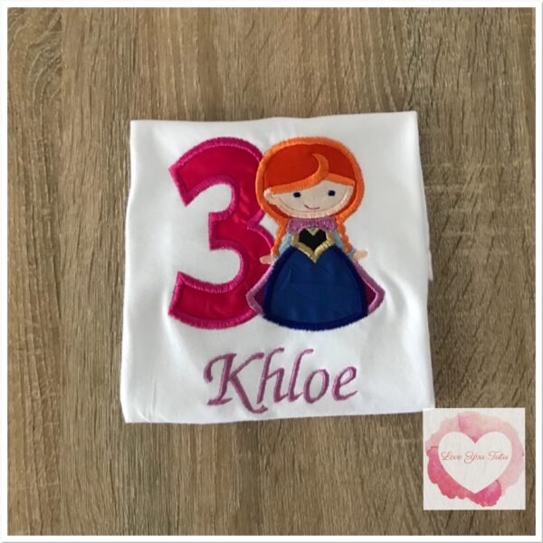 Embroidered princess design