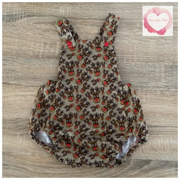 Rudolph romper size 12-18 mths -ready to ship