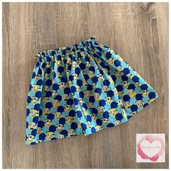 Minions paperbag skirt- size 5-6 - ready to ship