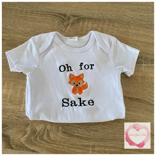 Embroidered Fox sake design