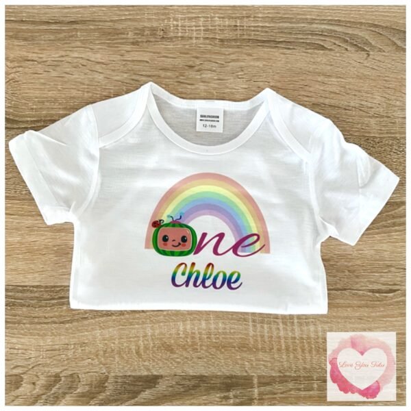 Melon rainbow printed design