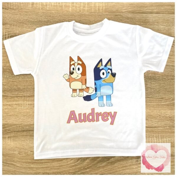 Blue dog printed design - Image 4