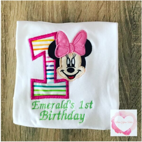 Embroidered Mouse-girl face design