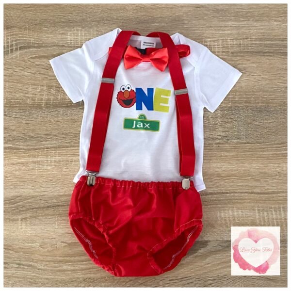Red monster one 3 piece set