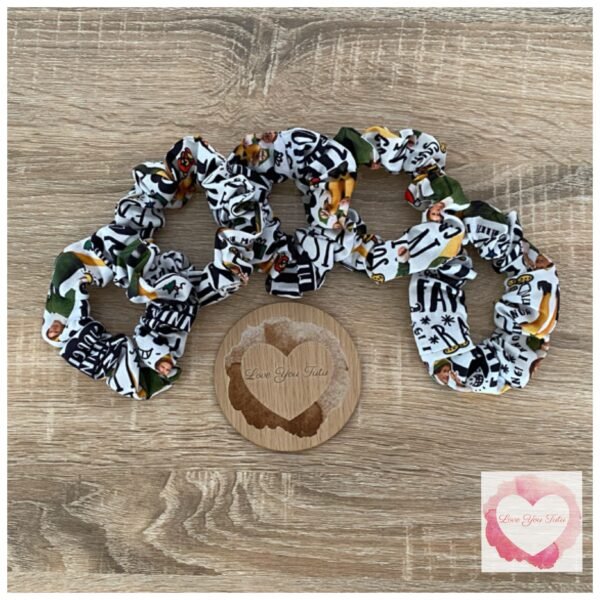 Buddy the ELF scrunchies-match with Christmas release