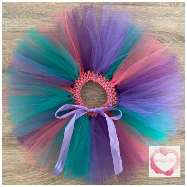 Multi coloured short tutu 1-5 years -ready to ship