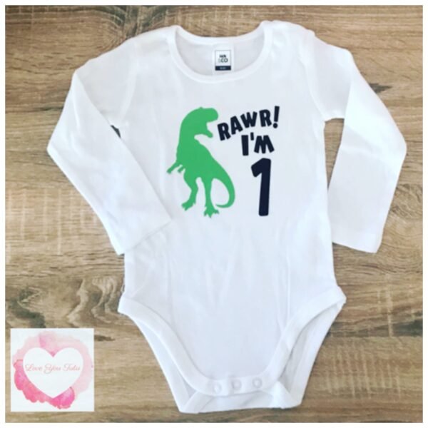 Dinosaur 1st Birthday design