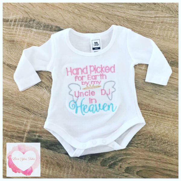 Embroidered hand picked from heaven design - Image 2