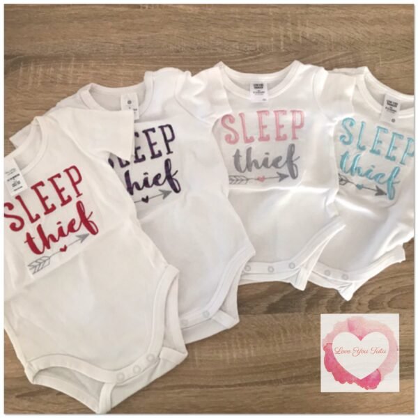 Embroidered sleep thief design