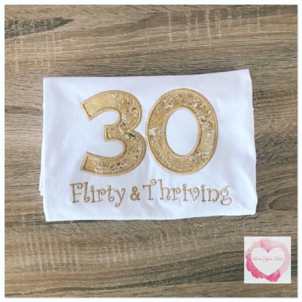 Embroidered Adult Birthday design
