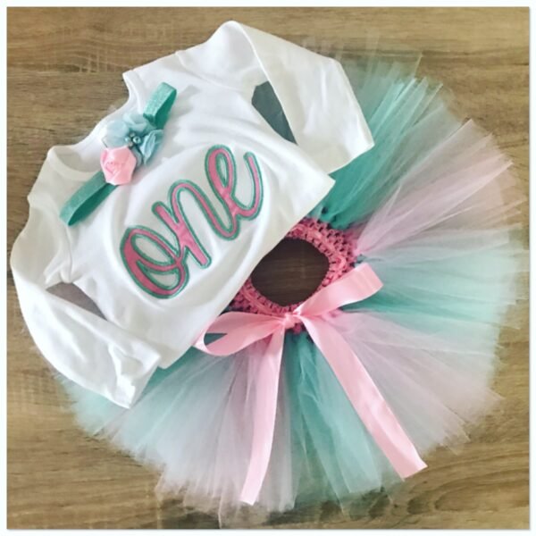 Embroidered one tutu set